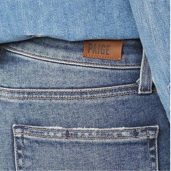 Flare PAIGE Pieced Colette Crop Jean in Kenya Distressed size 29 - Picture 5 of 16